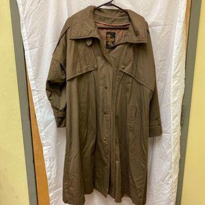 VTG Foxrun Two By Gale Gould Womens trench Coat XL